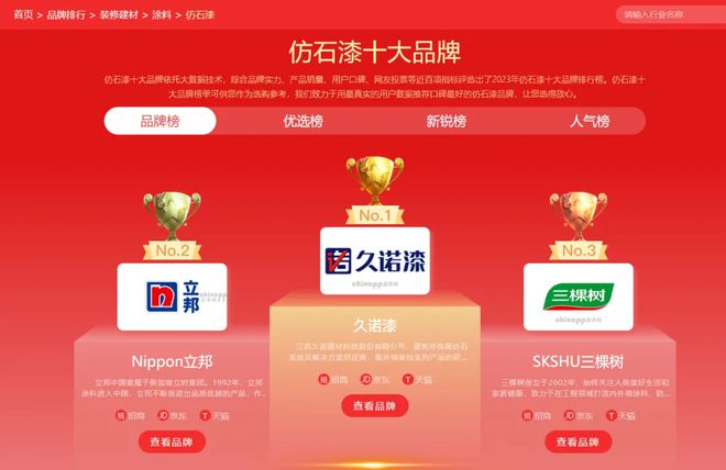 道火热竞争重点关注这些行业破局品牌！AG真人登录入口2025年仿石漆赛(图4)